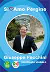 il poster per il candidato sindaco Giuseppe Facchini