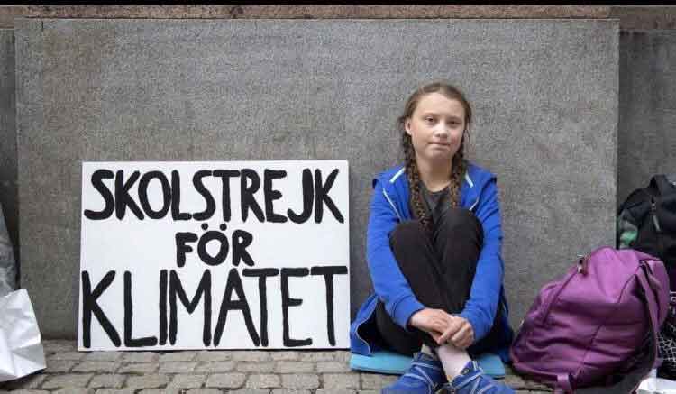 Greta Thunberg, sit-in per il clima